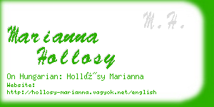 marianna hollosy business card